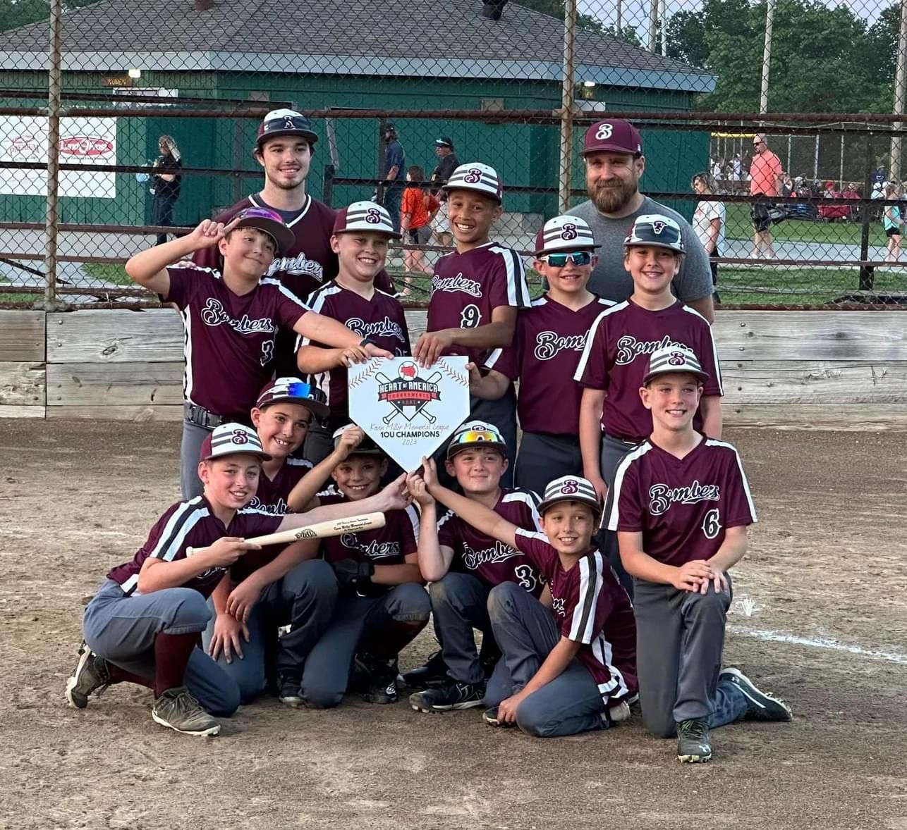 Strafford Bombers 10U team — Heart of America Tournament champions, trained at Elevate Athletic Training